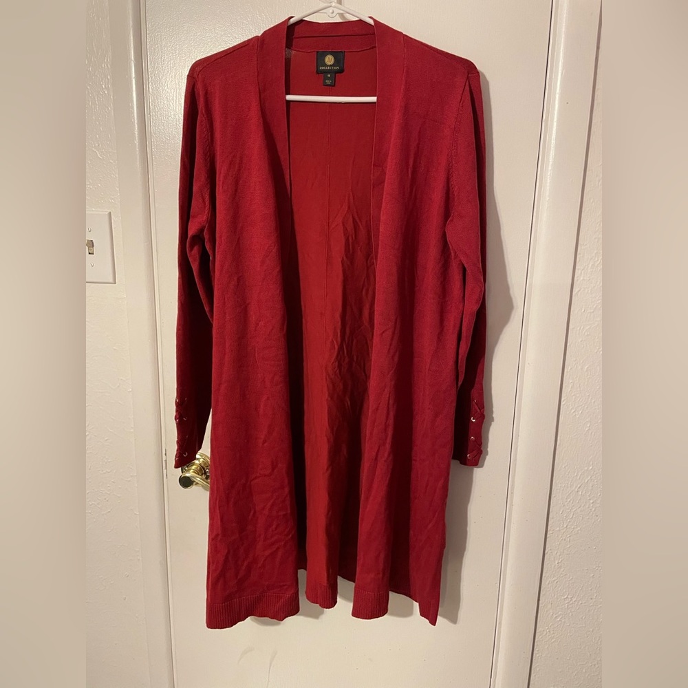 Jm Collection Plus Size Button-Sleeve Cardigan - image 1